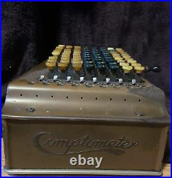 Very Nice Antique Vintage Felt & Tarrant Comptometer Adding Machine 1920's