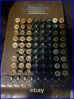 Very Nice Antique Vintage Felt & Tarrant Comptometer Adding Machine 1920's