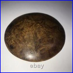 Very Nice Big Antique Chinese Shadow Wood Button