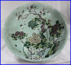 Very Nice Chinese Famille Verte Charger, Qing Dynasty