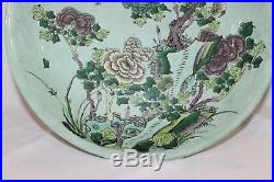 Very Nice Chinese Famille Verte Charger, Qing Dynasty
