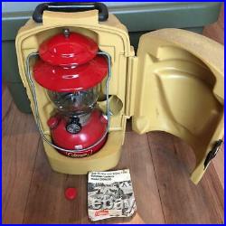 Very Nice Coleman 200A Lantern with small Clamshell Case, 11/74 Vintage