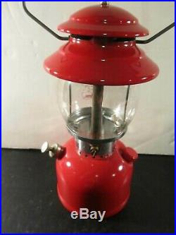 Very Nice Coleman Red Model 200A Lantern USA July 1972 box not included