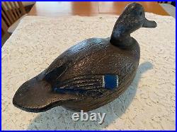 Very Nice Duck Decoy, Unknown Carver, Solid And Heavy, Neat Piece