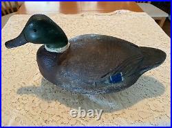 Very Nice Duck Decoy, Unknown Carver, Solid, Heavy, Neat Example
