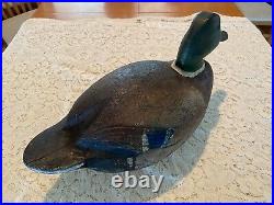 Very Nice Duck Decoy, Unknown Carver, Solid, Heavy, Neat Example