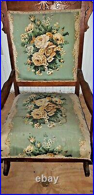 Very Nice Eastlake Antique Victorian Rocking Chair