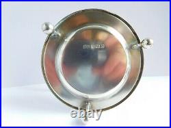 Very Nice Edwardian English Sterling Silver Tea Strainer & Stand