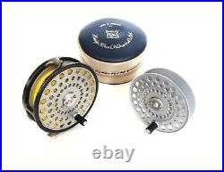 Very Nice Hardy The Princess 3 ½ Fly Fishing Reel in Case with Spare Spool UK