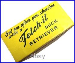 Very Nice In The Box Vintage THE FETCH-IT Duck Retreiver Made in Haden Lake, ID