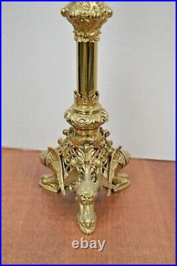 Very Nice Large Antique Baroque Altar Cross, 31 ht. (CU269) chalice co