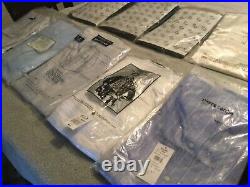 Very Nice Large Lot of 18 Vintage Mens Dress Shirts, NOS, Mostly Sealed. Wow