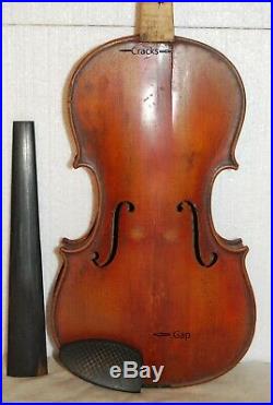 Very Nice Old Antique German Stradivarius labeled Violin 4/4 Size