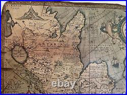 Very Nice Old Replica Wood Map of Ancient Babylonian Clay Map (about 2300 B. C.)