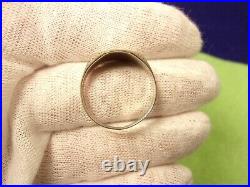 Very Nice Older Vtg Antique Mens 10k White Gold Art Deco Era Signet Style Ring