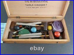 Very Nice Original And Complete Antique/Vintage F H Ayers Table Croquet Set