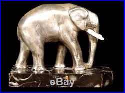 Very Nice Original Art Deco Elephant By French Artist Marcel Bouraine