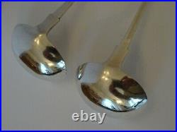 Very Nice Pair Of Antique Scottish Provincial Silver Ladles, Sangster Aberdeen