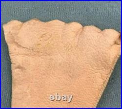 Very Nice Pair Orig. Antique Perrin Paris NY Pink Kid Leather Doll Gloves
