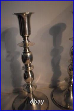 Very Nice Pair of Sterling Silver Candlesticks 9 ½
