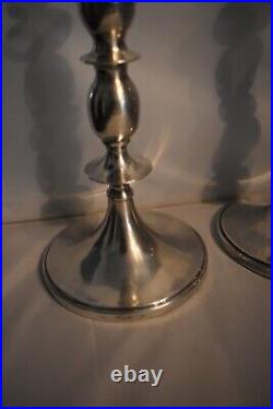 Very Nice Pair of Sterling Silver Candlesticks 9 ½