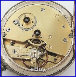 Very Nice Rare / Antique Sheppo Key Wind Pocket Watch Working, Great Dial