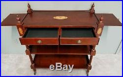 Very Nice Rolling Bar Serving Cart by THE BOMBAY COMPANY Buffet Server Cherry