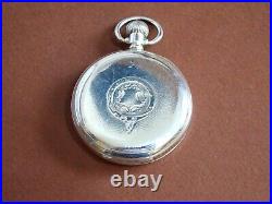 Very Nice. Serviced 15 J Swiss Silver Gents Pocket Watch. Circa 1915 Antique