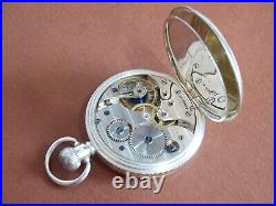 Very Nice. Serviced 15 J Swiss Silver Gents Pocket Watch. Circa 1915 Antique