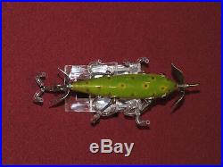 Very Nice South Bend 5 Hook Underwater Minnow Lure In Tough Frog Spot