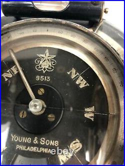 Very Nice Surveying Young & Sons Solar Transit #8513