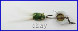 Very Nice TRUE TEMPER Vintage BASS POP FROG Lure GLASS EYES Rare A276