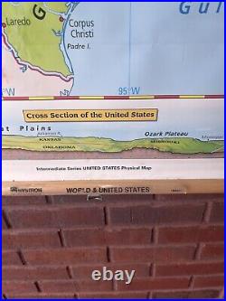 Very Nice Used Nystrom United States Intermediate Physical Map 1MR