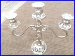 Very Nice Vintage 3 light silver plated candleabra GSA Godinger Silver Art Co