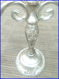 Very Nice Vintage 3 light silver plated candleabra GSA Godinger Silver Art Co