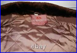Very Nice Vintage 50`s/60`s Men`s Berkray Genuine Fur Collar Jacket Coat Size 42
