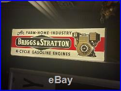 Very Nice Vintage Briggs & Stratton Dealer light up SIGN ADVERTISING MOTOR