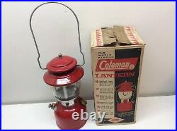 Very Nice! Vintage Coleman 200A Red Lantern Dated 1 65 with Lighter & Orig Box