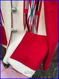 Very Nice Vintage Ganscraft Chimayo Blanket Womans Jacket navajo