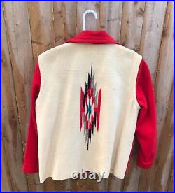 Very Nice Vintage Ganscraft Chimayo Blanket Womans Jacket navajo