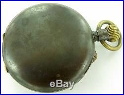 Very Nice / Vintage Hebdomas Style 8 Days Pocket Watch, Great Dial, Working