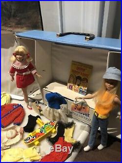 Very Nice Vintage Mattel Lot Blonde Skipper/Platinum Blonde Skooter WithCase Etc