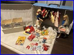 Very Nice Vintage Mattel Lot Blonde Skipper/Platinum Blonde Skooter WithCase Etc