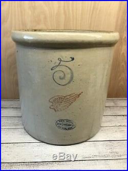 Very Nice Vintage RED WING 5 Gallon Pottery Crock UNION STONEWARE CO