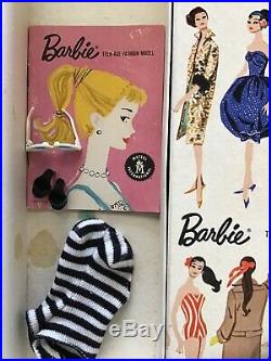 Very Nice! Vintage STOCK No. 850 BLONDE R Box For #1, #2 or #3 Barbie
