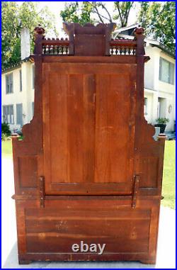 Very Nice Walnut Victorian Marble Top Dresser withLarge Mirror