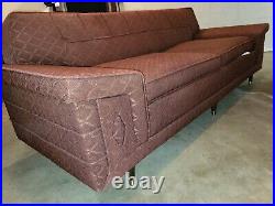 Very nice 72 vintage Mid Century Modern Sofa with original upholstery MCM