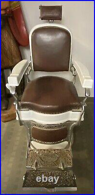 Very nice Antique/Vintage High End Koken Barber Chair Working Hydraulic Lift