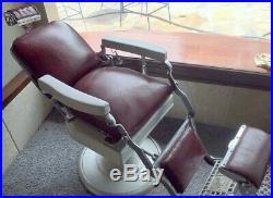 Very nice Antique/Vintage Koken Barber Chair Restored SN # 167188