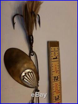 Very nice, Vintage, Scarce McHarg #2 Musky size Pickeral Shield Spinner